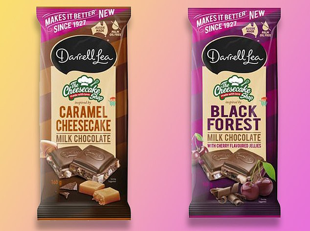 تعاونت علامة الشوكولاتة الأسترالية المفضلة Darrell Lea مع The Cheesecake Shop لإطلاق قطعتين من الشوكولاتة الجديدة بقيمة 5.50 دولارات: Caramel Cheesecake و Black Forest