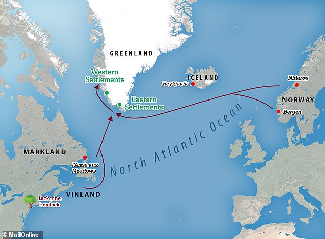 تؤكد هذه النتائج أن الفايكنج قد أسسوا العديد من الطرق التجارية عبر شمال غرب المحيط الأطلسي (في الصورة)