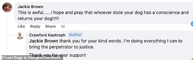سارع الكثيرون إلى التعليقات لإظهار دعمهم لـ Alasdair وللصلاة من أجل عودة Link بأمان