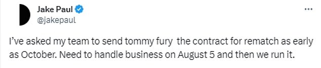 كشف مستخدم YouTube الذي تحول إلى ملاكم على Twitter أنه سيرسله بعد التعامل مع الأعمال في أغسطس