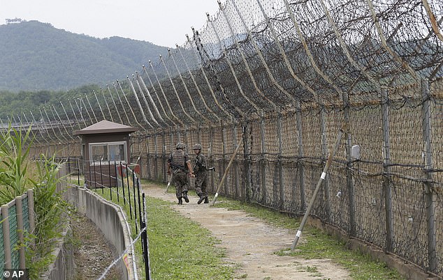 الحدود بين كوريا الشمالية وكوريا الجنوبية تخضع لحراسة مشددة