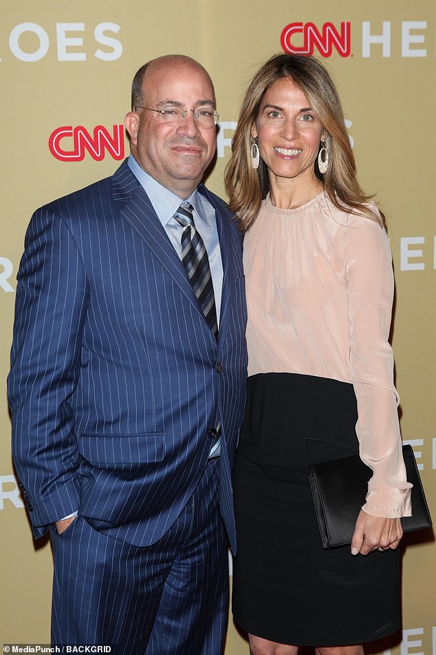 طلق زوكر وزوجته كارين في عام 2018 ، قبل أربع سنوات من علاقته مع غولست التي أدت إلى رحيله عن CNN