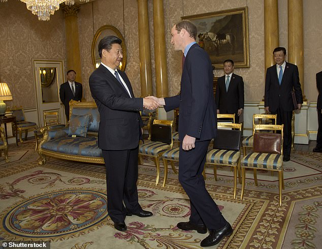 وقام الأمير ويليام بزيارة دولة رسمية إلى الصين في عام 2015، حيث التقى بالرئيس شي جين بينغ