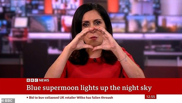في سبتمبر/أيلول، تصدرت موشيري عناوين الأخبار بتصويرها المرتجل المضحك لقمر أزرق نادر نادر عندما فشلت صورة الحدث القمري في الظهور على الشاشة.