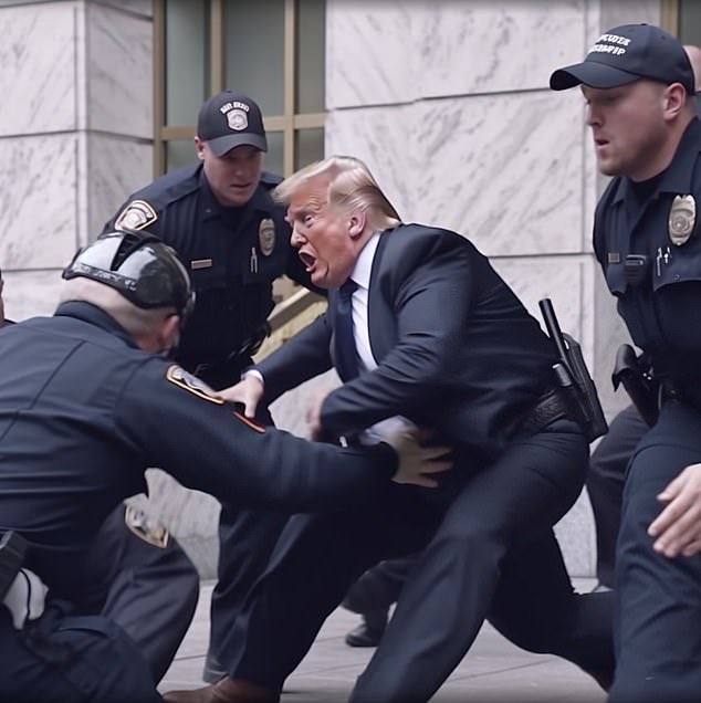 انتشرت صورة مضللة لاعتقال دونالد ترامب على نطاق واسع، وأثارت غضب الناس الذين اعتقدوا أن الصورة حقيقية