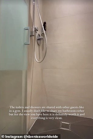 كانت دزينيسا أيضًا شفافة بشأن وضع الحمام والاستحمام وأظهرت المرافق لمشاهديها