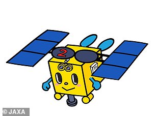 منحت وكالة الفضاء اليابانية، جاكسا، مسبار هايابوسا 2 تميمة كرتونية خاصة بها، Haya2-kun (أعلاه) - وشعارها هو 