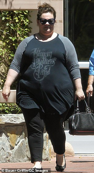 ميليسا مكارثي - التي تقلب وزنها على مر السنين - في الصورة عام 2014