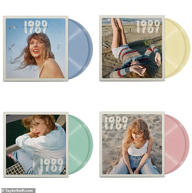 يحتوي ألبوم Swift لعام 1989 على عدة أشكال مختلفة
