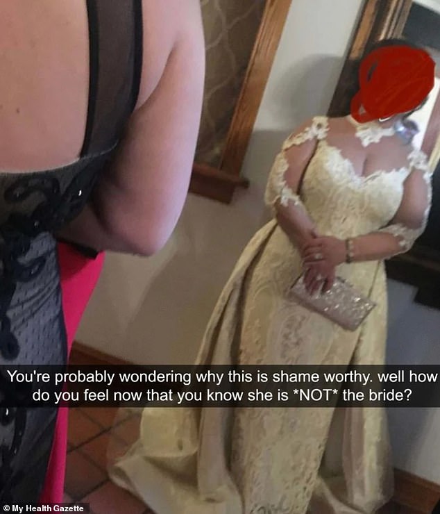 حاول ضيف حفل زفاف التفوق على العروس من خلال ارتداء فستان أبيض يشبه بشكل مثير للريبة فستان الزفاف