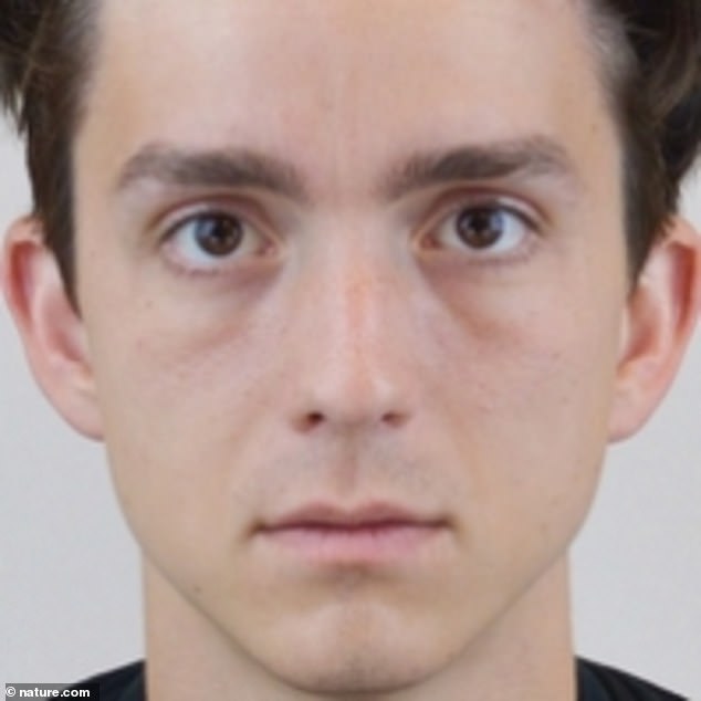 استخدم الباحثون صورة وجه موحدة (في الصورة) في الدراسة لتمثيل وجه شخص تم تحديده على أنه محافظ