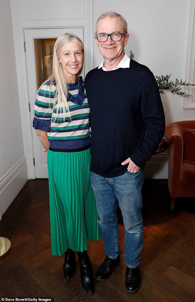 لوسي إنفيلد وهاري إنفيلد يحضران حفل كوكتيل في لندن عام 2018