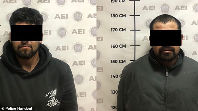 كان الأخوان خيسوس جيراردو جارسيا كوتا وكريستيان أليخاندرو جارسيا اثنين من المشتبه بهم الثلاثة الذين تم القبض عليهم.  ليس من الواضح من هو الأخ الذي يظهر في صورهم