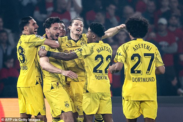 وتأهل دورتموند إلى نهائي دوري أبطال أوروبا للمرة الأولى منذ 2013 بفوزه على باريس سان جيرمان 1-0