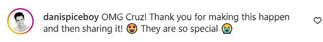 وسرعان ما توجه المعجبون إلى التعليقات ليشكروا كروز على مشاركته المقطع، حيث كشف البعض أنهم كانوا 