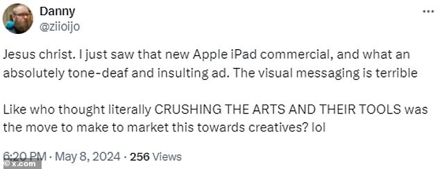 لسوء الحظ، يفكر الفنانون في الاقتراح القائل بأن منتج Apple يمكن أن يحل محل جميع أدواتهم باعتباره 