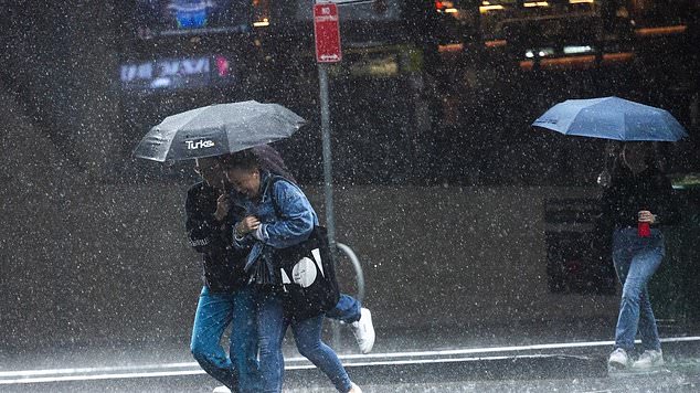 من المتوقع أن تتعرض سيدني لما يصل إلى 60 ملم من الأمطار بعد ظهر يوم الأحد وحتى المساء مع استمرار هطول الأمطار الغزيرة التي اجتاحت الولايات الشرقية هذا الأسبوع.
